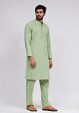 Set of 2: Mint Green Cotton Kurta and Pajama
