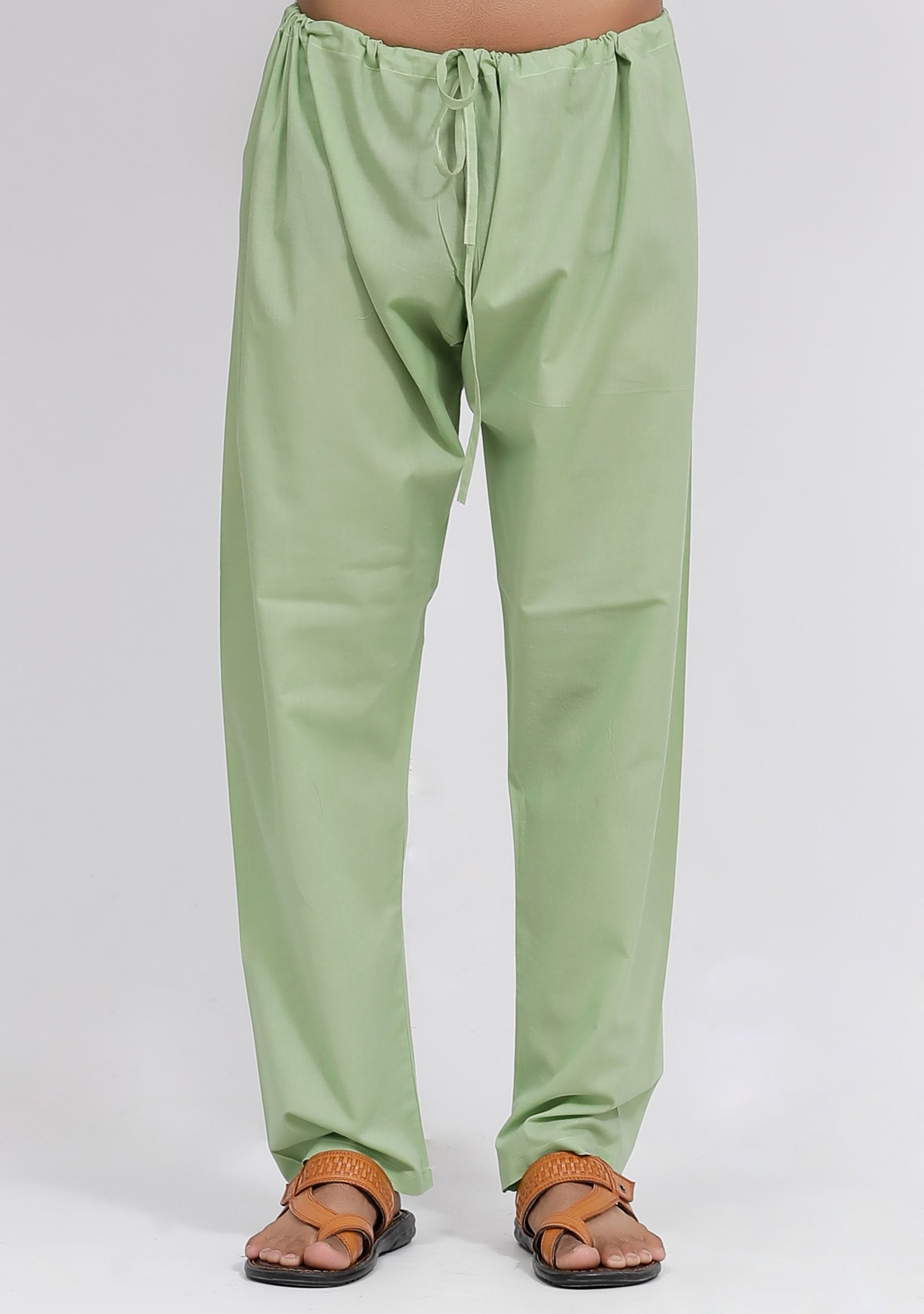 Set of 2: Mint Green Cotton Kurta and Pajama