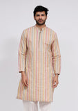 Beige Stripe Kurta