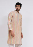 Beige Stripe Kurta