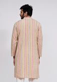 Beige Stripe Kurta