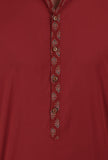 Red Ajrakh Handcrafted Cotton Full Sleeves Shirt