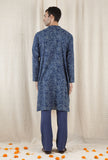 Nabanil Cotton Indigo Long Kurta