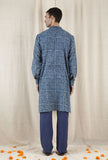 Azul Cotton Indigo Long Kurta