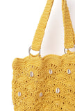 Tuscan Yellow Macrame Tote Bag