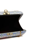 Saiyad Ivory White Floral Kashmiri Mache Clutch