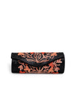 Black Tilla Embroidery Velvet Clutch