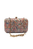 Nellie Silk Madhubani Print Rectangular Box Clutch