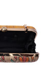 Nellie Silk Madhubani Print Rectangular Box Clutch