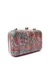 Ari Silk Madhubani Print Rectangular Box Clutch