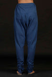 Set of 2: Azure Blue Cotton Kurta with Cotton Chooridar