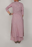 Light Periwinkle Front Slit Kurta and Pants-XXXL