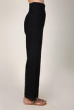 Black Chikankari Straight-Fit Palazzo