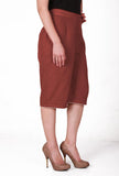 Hand-woven Brown culotte